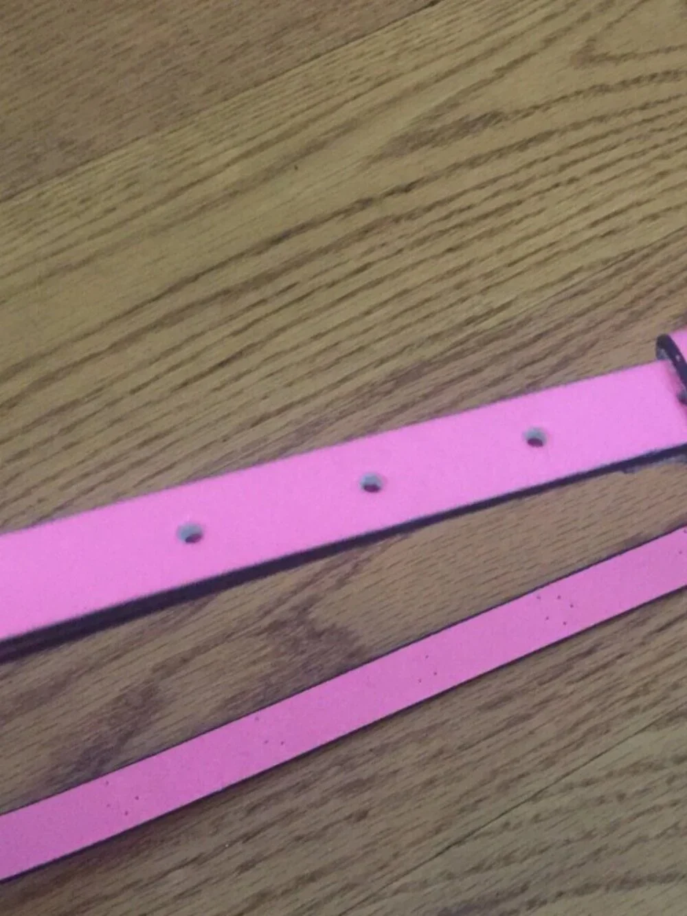 VINTAGE GAP PINK LEATHER STUDDED SKINNY BELT WOMENS M MADE IN USA